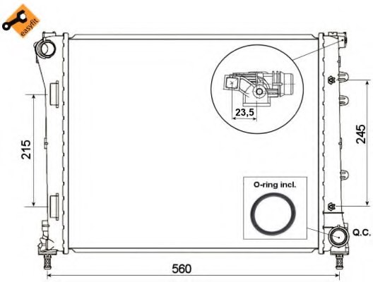 NRF 53527 Radiator, engine cooling